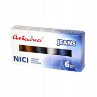 ZESTAW NICI ARIADNA DO JEANSU SZYCIA DŻINSU JEANS 6 szt. + PUDEŁKO