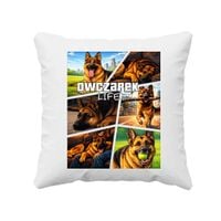 Owczarek Life - poduszka na prezent - WZÓR NA GTA PIES RASA - KOLAŻ