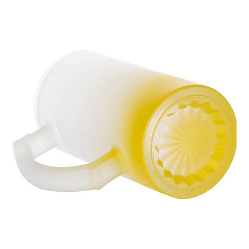 Kufel szklany szroniony 470 ml do sublimacji - żółty gradient na Arena.pl