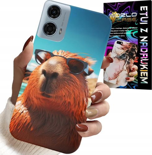ETUI DO MOTOROLA MOTO G85 5G - SŁODKA KAPIBARA, CAPIBARA CASE + SZKŁO na Arena.pl