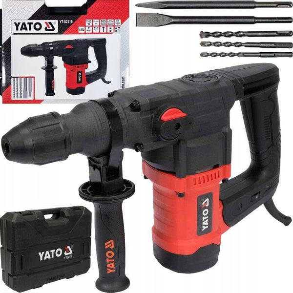 Młot udarowy SDS Plus sieciowe Yato 4,5 J 1100 W 230 V zdjęcie 1