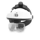 Lupa nagłowna z podświetleniem soczewki na głowę 6x okulary do pracy