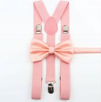 SZELKI męskie i MUCHA męska pomarańczowy róż