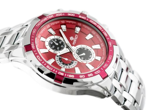 PERFECT - MILTON - silver/red (zp112g) na Arena.pl