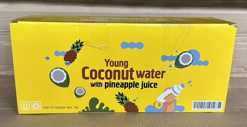 Coconaut Woda kokosowa - Ananas 320ml - karton zdjęcie 1