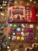 Świąteczny kalendarz adwentowy dla dzieci 24 okienka squishy