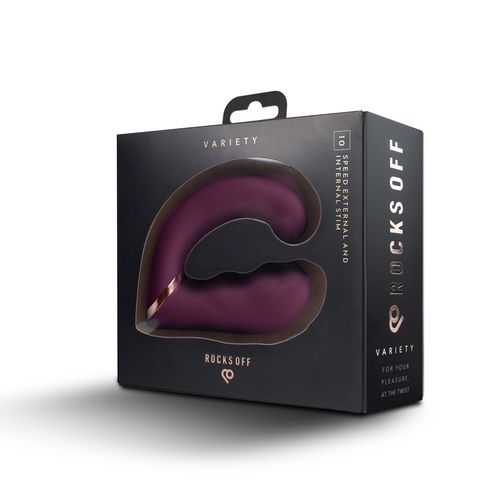 wibrator do punktu g ze stymulatorem variety burgundy rocks-off na Arena.pl