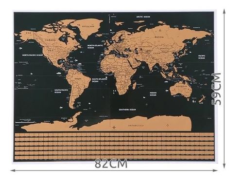 Mapa świata - zdrapka z flagami na Arena.pl