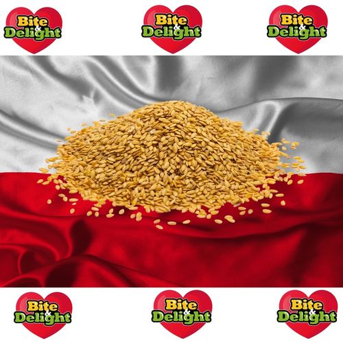 SIEMIĘ LNIANE ZŁOTE 5KG CZYSTE POLSKA DO TŁOCZNIA OLEJU 100% CZYSTOŚCI na Arena.pl