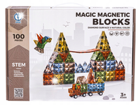 Konstrukcyjne Klocki Magnetyczne 100 Elementów