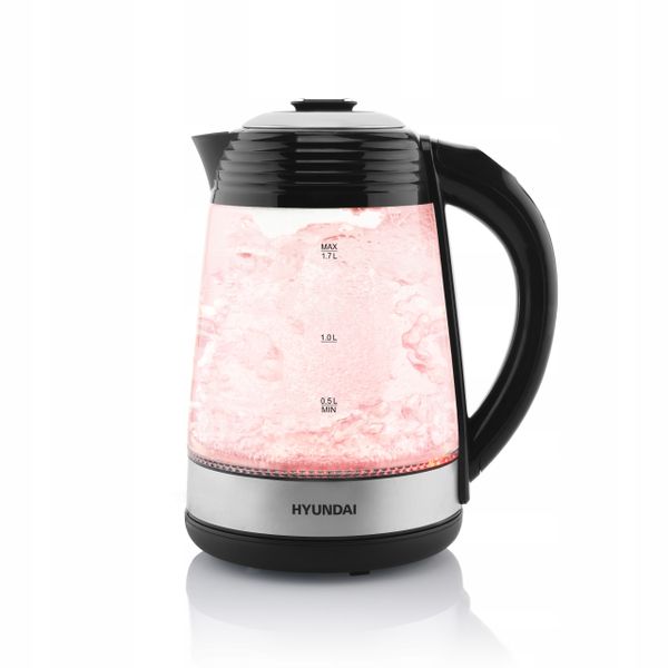 Czajnik elektryczny HYUNDAI bezprzewodowy szklany zdjęcie 1
