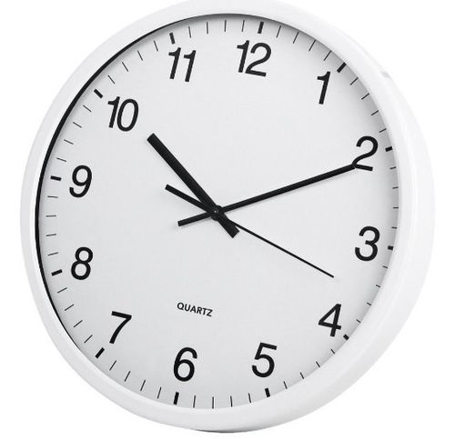 Zegar ścienny TOE biały metalowy szyba baterie 30cm swe na Arena.pl