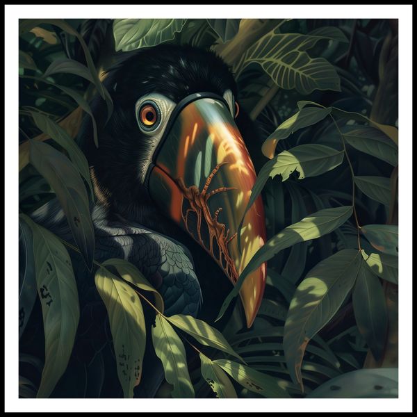 Plakat 80x80cm Skryty Tukan zdjęcie 3