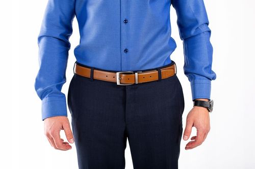 DWUSTRONNY SKÓRZANY PASEK DO SPODNI PASEK MĘSKI DO SPODNI Hugh Butler na Arena.pl