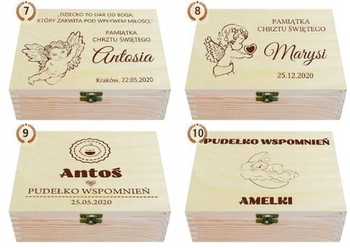 PUDEŁKO WSPOMNIEŃ PREZENT CHRZEST ROCZEK METRYCZKA na Arena.pl