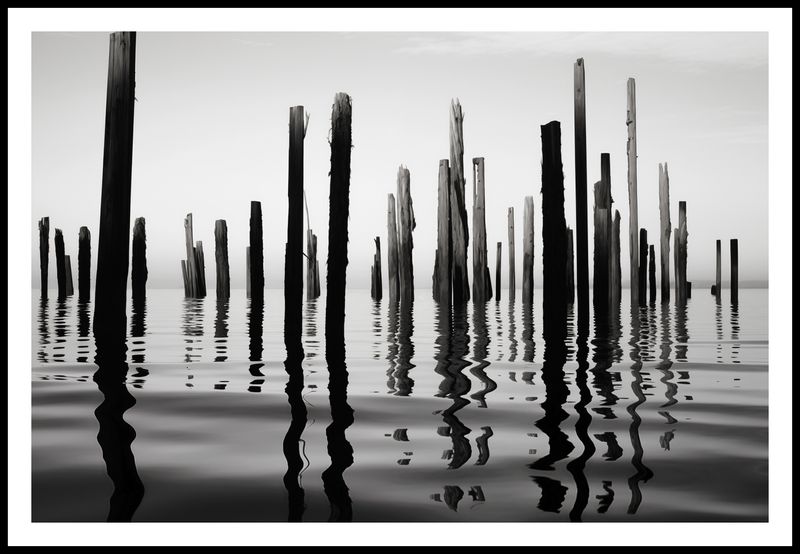 Plakat 91,5x61cm Refleksje Nad Wodą zdjęcie 3