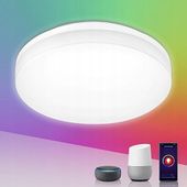 Plafon okrągły Lepro biały 22cm RGB