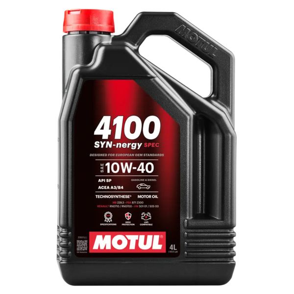 Olej Motul 4100 SYN-NERGY SPEC 10W/40 - 4L zdjęcie 1