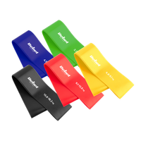 Zestaw gum oporowych do ćwiczeń TPE Mini Band L 2.3-18.2 kg 5 gum Rebel