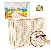 SKARBONKA WYKREŚLANA WYZWANIE PREZENT UPOMINEK +WŁASNE ZDJĘCIE