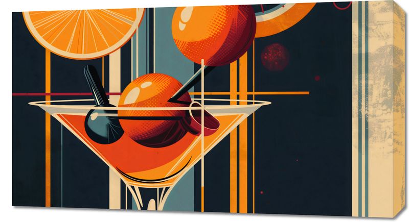 Obraz 90x50cm Koktajl w Stylu zdjęcie 1