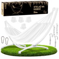 Stelaż na hamak dwuosobowy metalowy biały