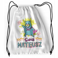 Plecak Sportowy Szkolny Dla Mateusza Syna Dziecka Z Nadrukiem Ze Zdjęciem