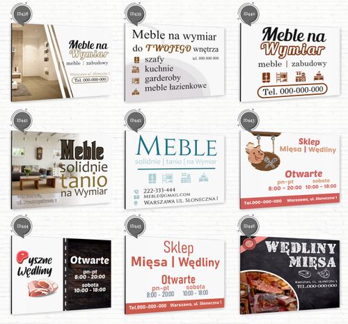 nadruk UV TABLICZKA reklamowa nierdzewna 40x30 PELLET OPAŁOWY sprzedaż na Arena.pl