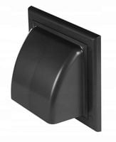 osłona wywiewna kanału okrągłego (fi 125) grafit - a-ko125-30gr