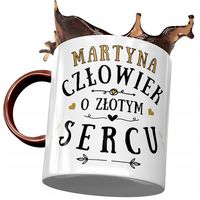 Kubek Bordowy Dla Martyny Żony Koleżanki Prezent Z Nadrukiem Ze Zdjęciem
