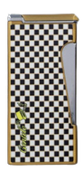 Zapalniczka Z Zielonym Płomieniem We Wzorze Szachownicy Gazowa Żarowa