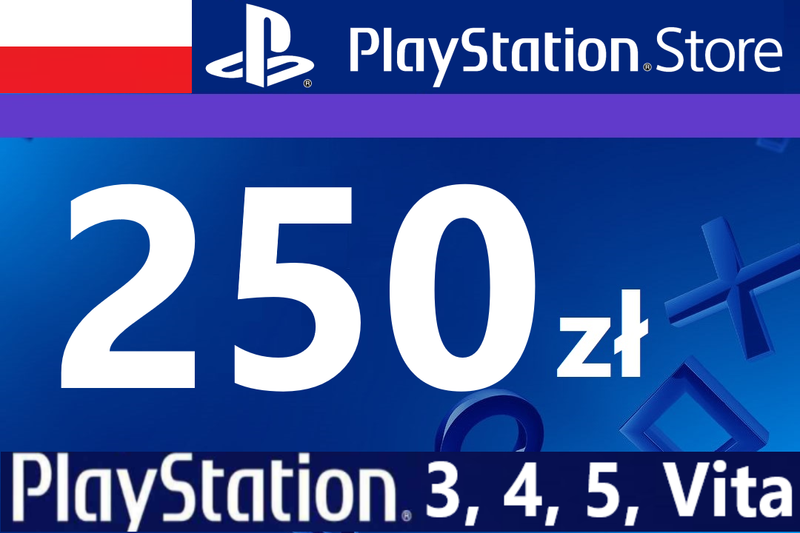 Playstation 250 zł, Doładowanie PSN Store zdjęcie 1