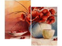 80X70CM MAKOWA KOMPOZYCJA DUO OBRAZ