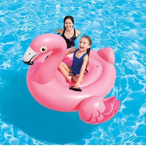 DMUCHANY MATERAC FLAMING Z UCHWYTAMI INTEX 57558 DUŻY XXL do wody pływania na Arena.pl