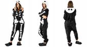 Onesies kombinezon/ onesie Kostium Onesie skeleton - XL czarny rozmiar XL