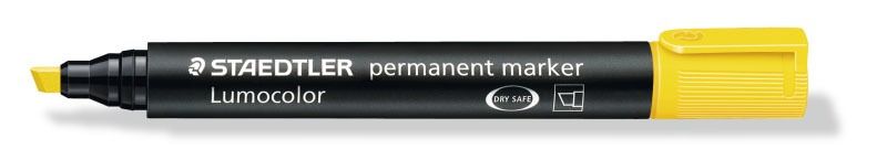 marker permanentny staedtler lumocolor ścięty - żółty zdjęcie 1