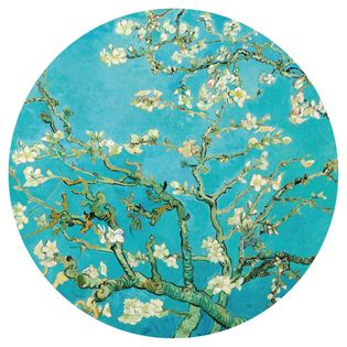 WallArt Okrągła fototapeta Almond Blossom, 142,5 cm