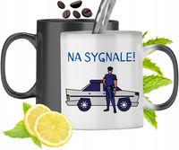 Kubek Magiczny Dla Policjanta Zmieniający Kolor Z Nadrukiem Ze Zdjęciem