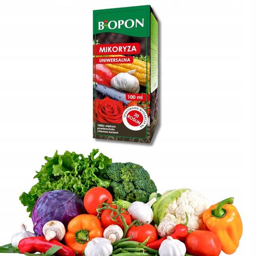 BIOPON MIKORYZA UNIWERSALNA WARZYWA KRZEWY DRZEWA ROŚLINY BALKONOWE na Arena.pl