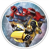 Opłatek na tort Transformers Robot Humanoidalny Samochodowy Urodziny