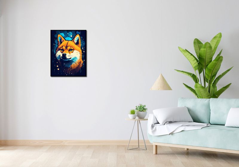 Plakat 50x65cm Lisek w Kosmosie zdjęcie 4