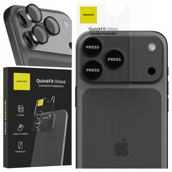 Spacecase Quickfit Camera Iphone 17 Pro / 17 Pro Max Black zdjęcie 14