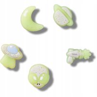 Crocs Przypinki Ozdoby Piny Charms Jibbitz Glow In The Dark Space 5pc