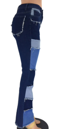 SPODNIE Damskie - Patchwork - New Fashion na Arena.pl