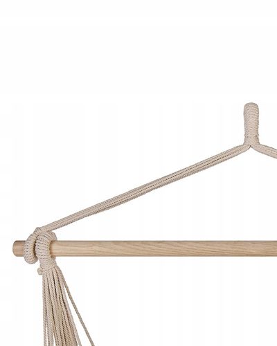 Fotel wiszący hamak boho huśtawka beżowy na Arena.pl