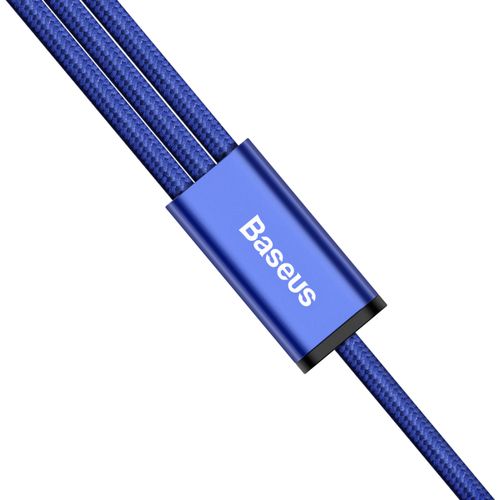 Kabel USB Micro lightning Type-C 3w1 Baseus Rapid niebieski na Arena.pl