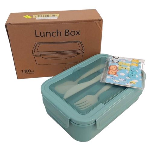 Lunchbox 3 przegrody 1400ML Zielony na Arena.pl