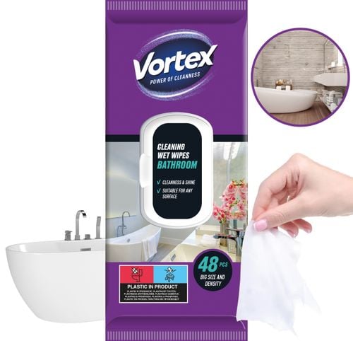 vortex chusteczki nawilżane do łazienki, flip top, 48 sztuk na Arena.pl