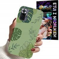 ETUI CASE DO XIAOMI NOTE 10 PRO - LIŚCIE WZORY DLA KOBIET KWIATY RÓŻE