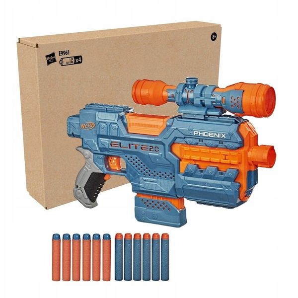 PISTOLET NERF ELITE 2.0 PHOENIX CS-6 AUTOMAT + CELOWNIK zdjęcie 9